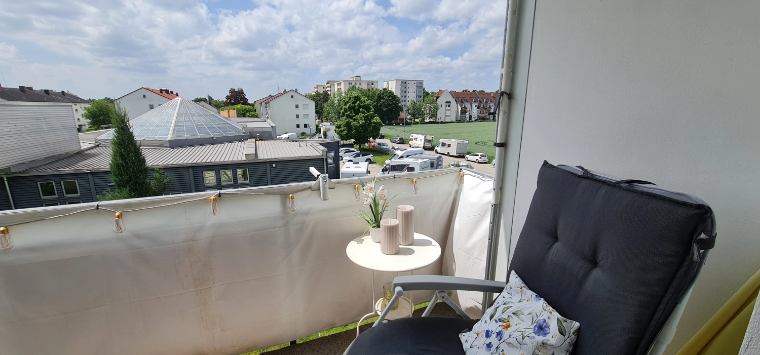 DME Immobilien, Blick aus einer Wohnung